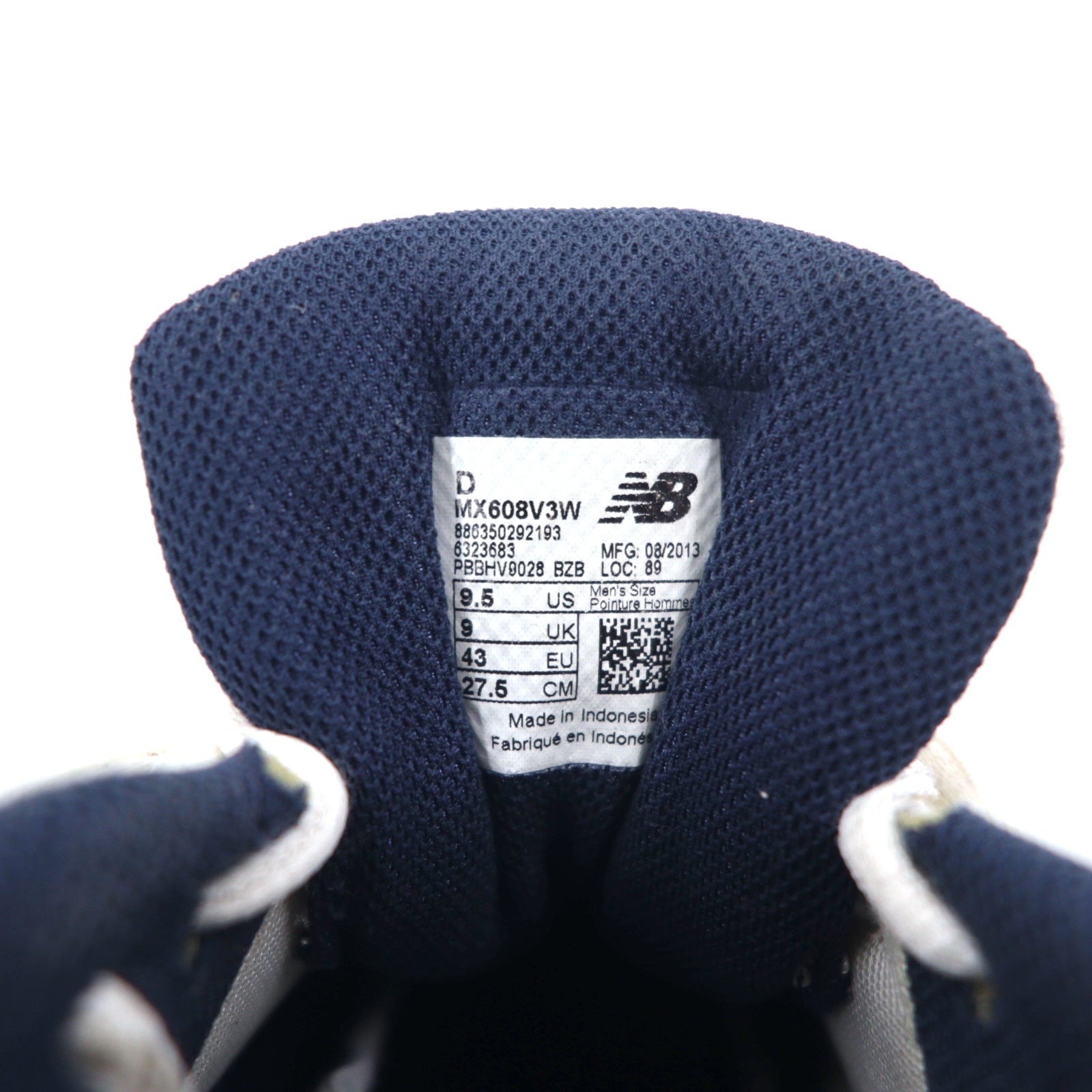 New Balance 608V3 Sneakers Scarpe da corsa 27.5cm Bianco MX608V3W