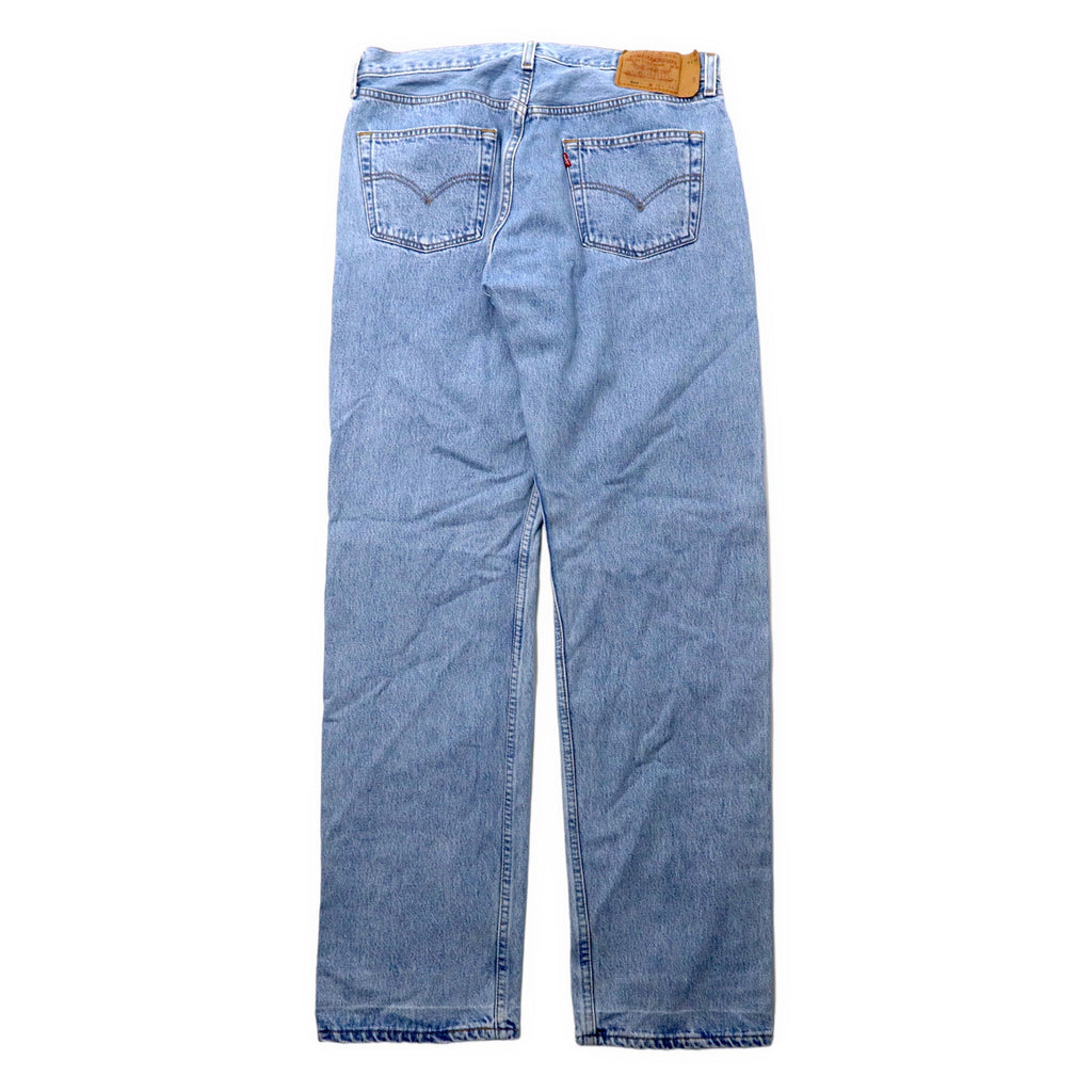 Levi's 501 made in USA, anni '90, jeans, taglia 36, blu, lavaggio ghiaccio, bottone sul retro 553, 501-0134