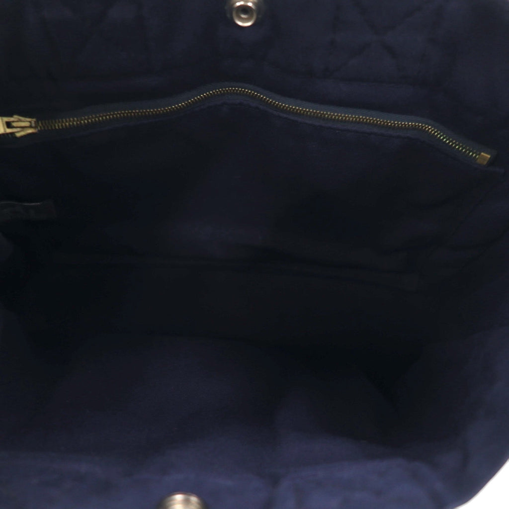 HERMES フールトゥ PM トートバッグ ハンドバッグ ネイビー キャンバス フランス製