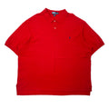 Polo by Ralph Lauren ポロシャツ 4XLT TALL レッド コットン 鹿の子 スモールポニー刺繍 ビッグサイズ