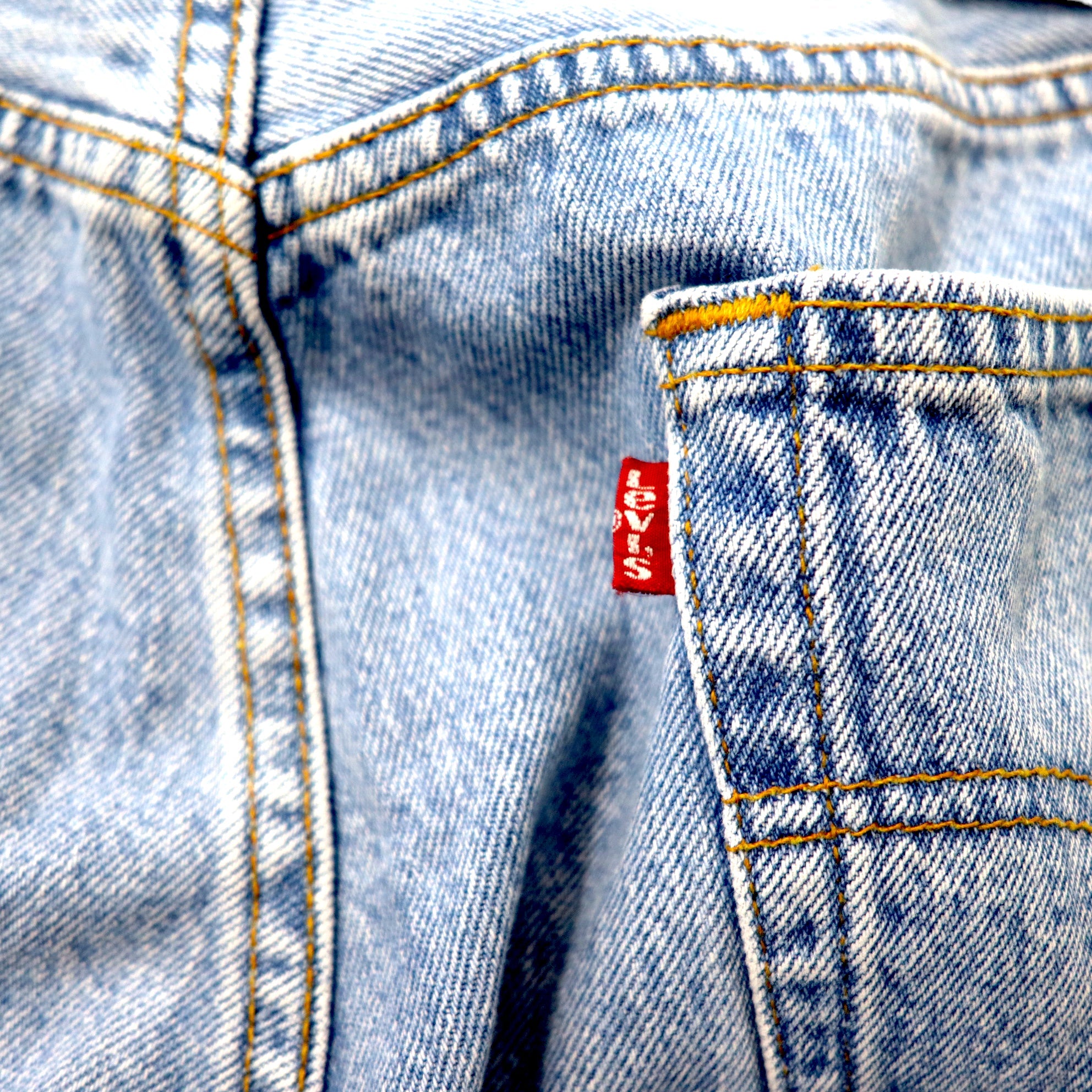 Levi's 501 made in USA, anni '90, jeans, taglia 36, blu, lavaggio ghiaccio, bottone sul retro 553, 501-0134