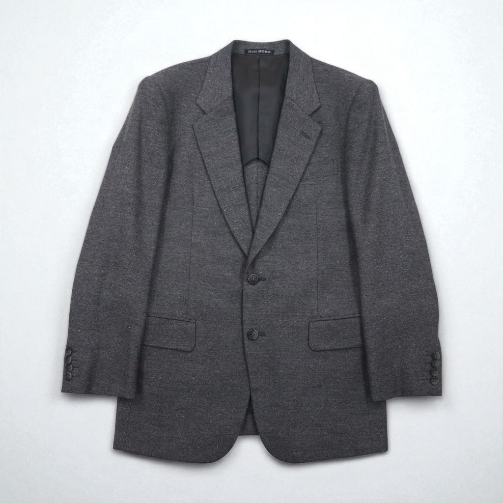 80s Japan Vintage 2-Piece Suit HOKO 80年代 日本製 セットアップ スーツ L グレー ウール
