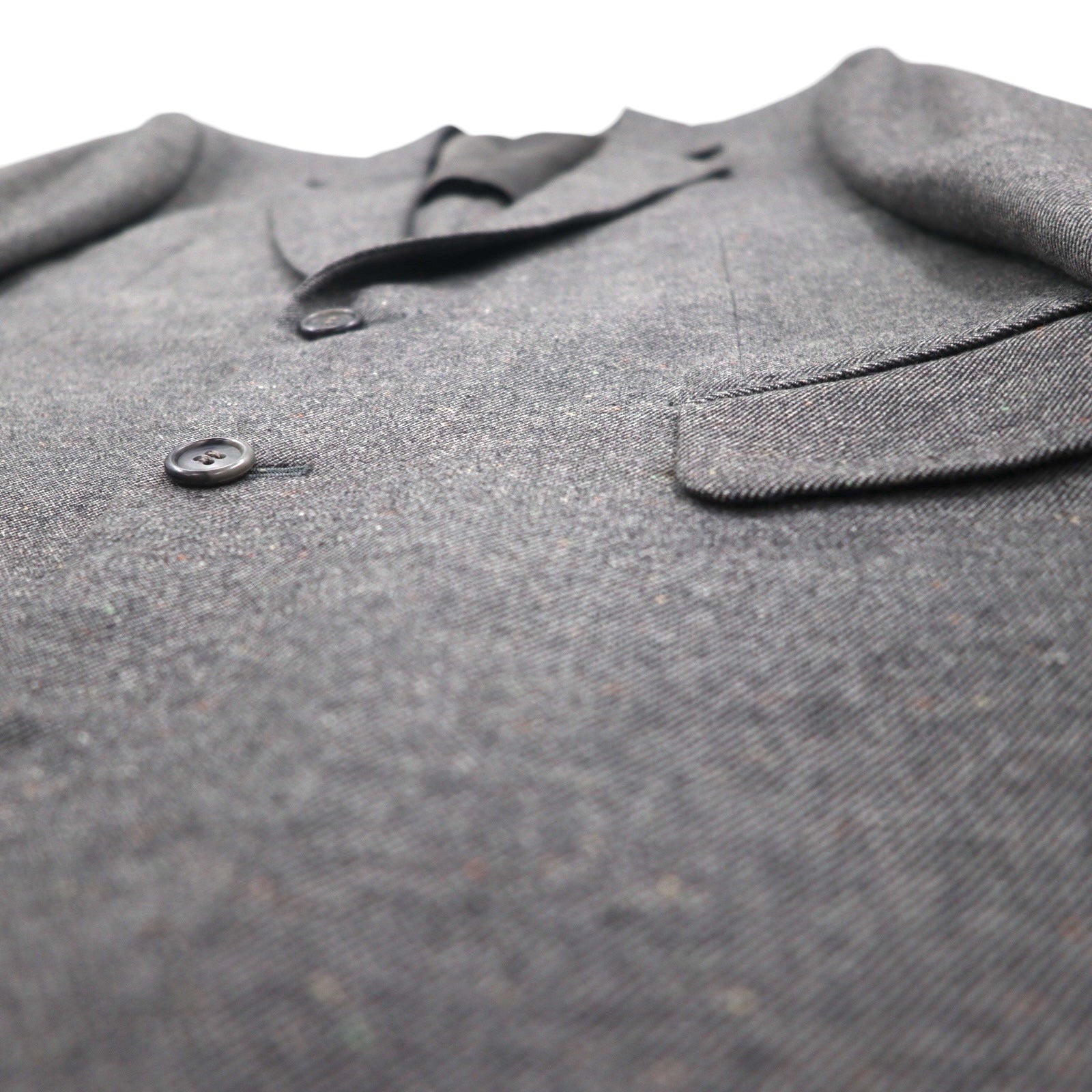 80s Japan Vintage 2-Piece Suit HOKO 80年代 日本製 セットアップ スーツ L グレー ウール