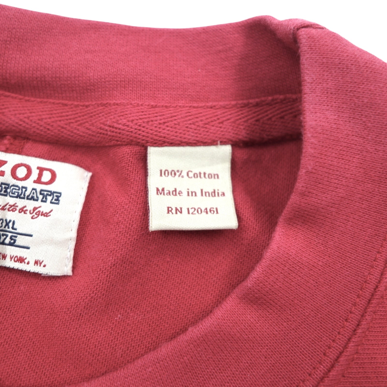 T-shirt a maniche lunghe IZOD College, 3XL, rossa, cotone, ALABAMA UNIVERSITY