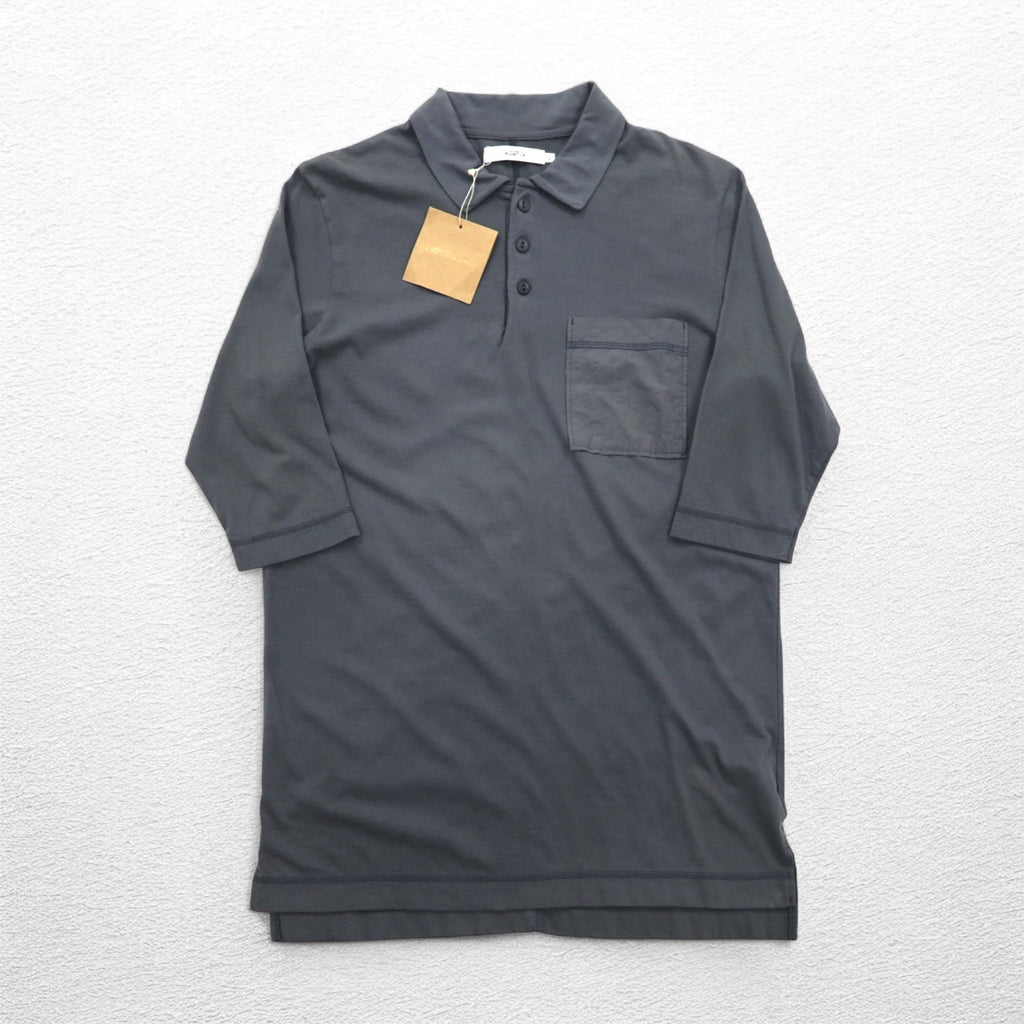 SUBTLE Polo a maniche corte S Grigio con taschino sul petto Acquistato presso Silver and Gold Fabbricato in Giappone Nuovo con etichette