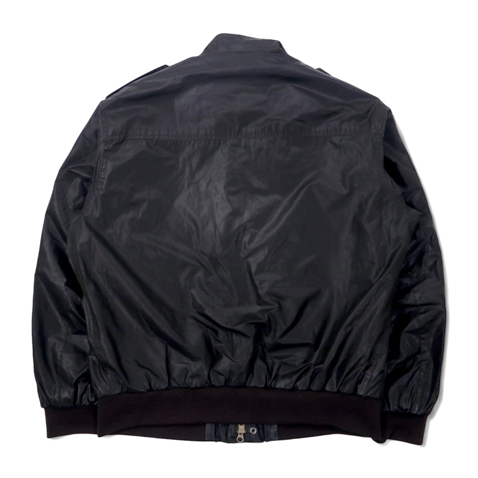 Barbour フライトジャケット L ブラウン コットン ポリエステル 防水 WATERPROOF AND BREATHABLE 裏地チェック CARBON FINISH FLYER