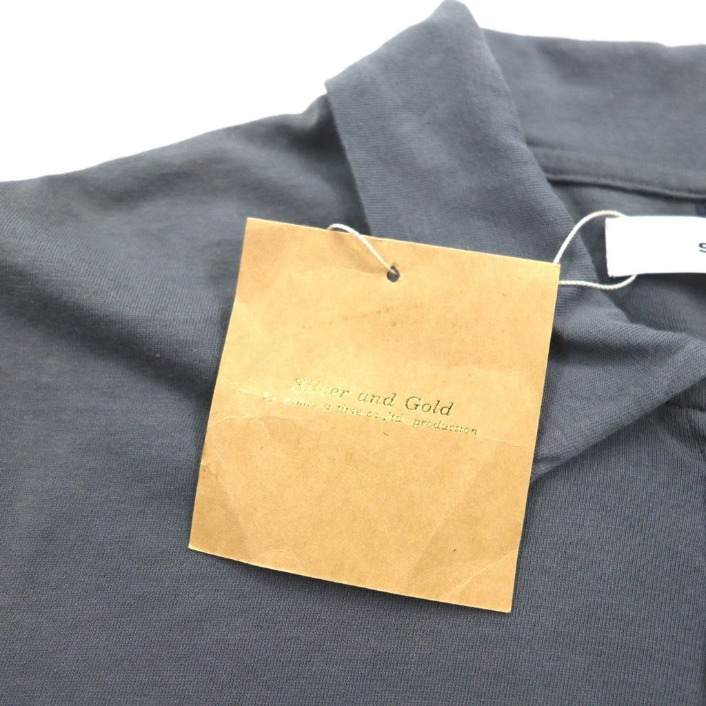 SUBTLE Polo a maniche corte S Grigio con taschino sul petto Acquistato presso Silver and Gold Fabbricato in Giappone Nuovo con etichette