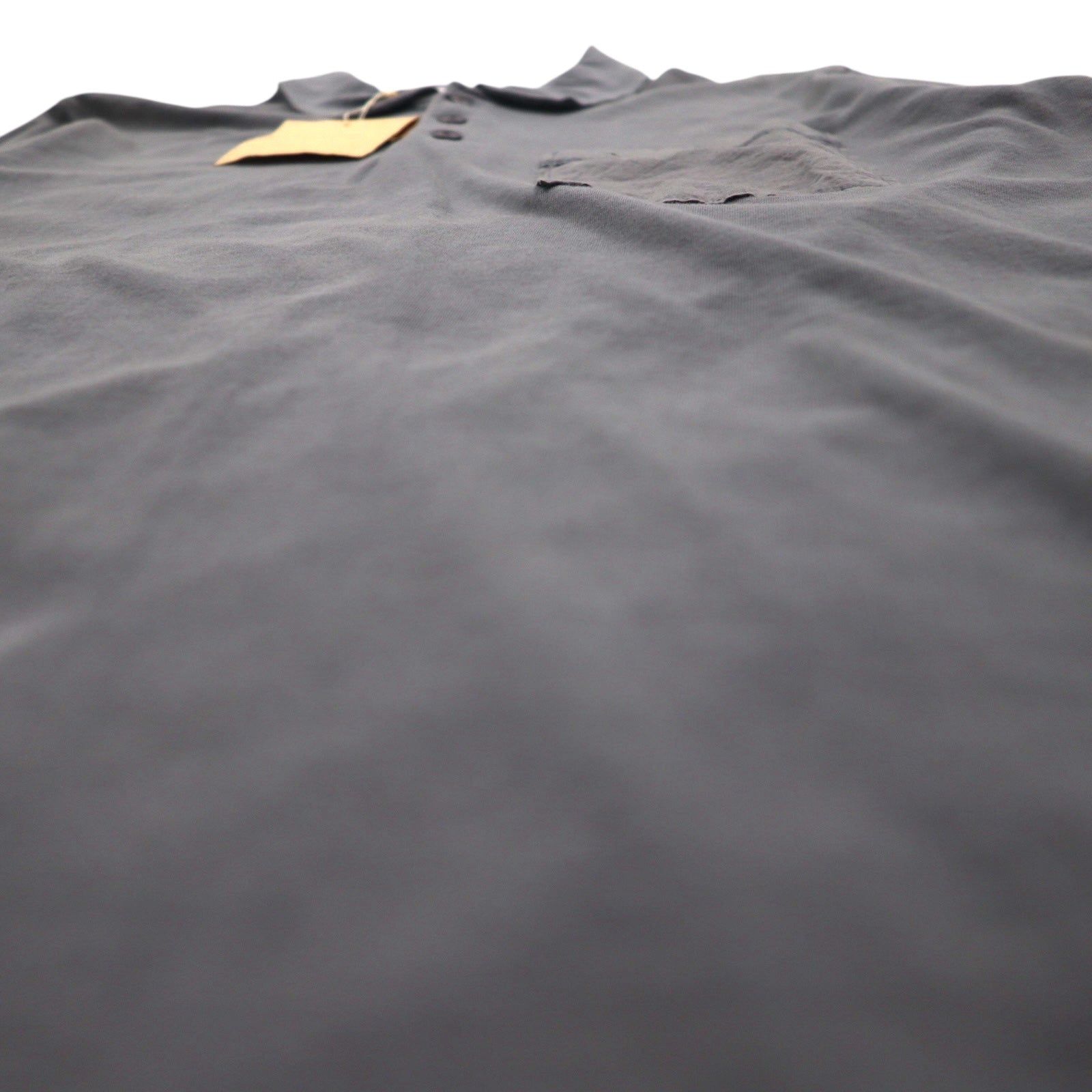 SUBTLE Polo a maniche corte S Grigio con taschino sul petto Acquistato presso Silver and Gold Fabbricato in Giappone Nuovo con etichette