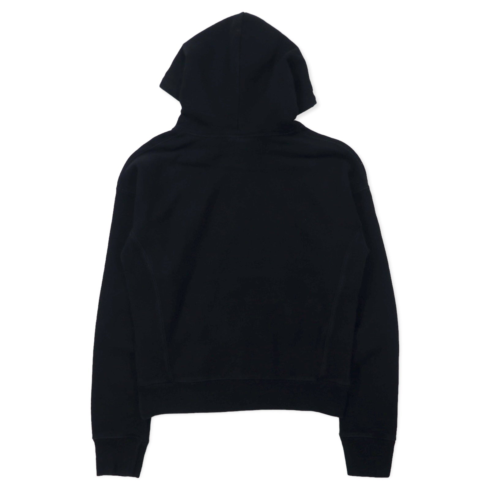 Champion Reverse Weave Pullover Hoodie M Nero Cotone Felpato Etichetta Blu Singola Replica Made in Honduras