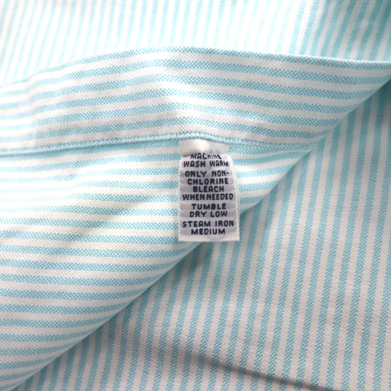 Ralph Lauren anni '90 Classic Fit Camicia a maniche corte Oxford Button-Down XL Bianca a righe blu con piccolo ricamo pony