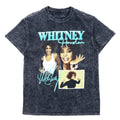 Whitney Houston Maglietta musicale M Grigio Cotone Candeggiato