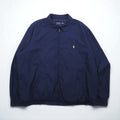 Polo Ralph Lauren スウィングトップ ハリントンジャケット 2XL ネイビー 裏地 チェック スモールポニー刺繍 チンストラップ ビッグサイズ