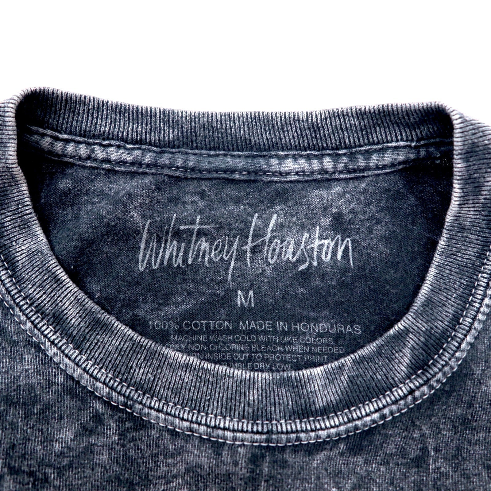 Whitney Houston Maglietta musicale M Grigio Cotone Candeggiato