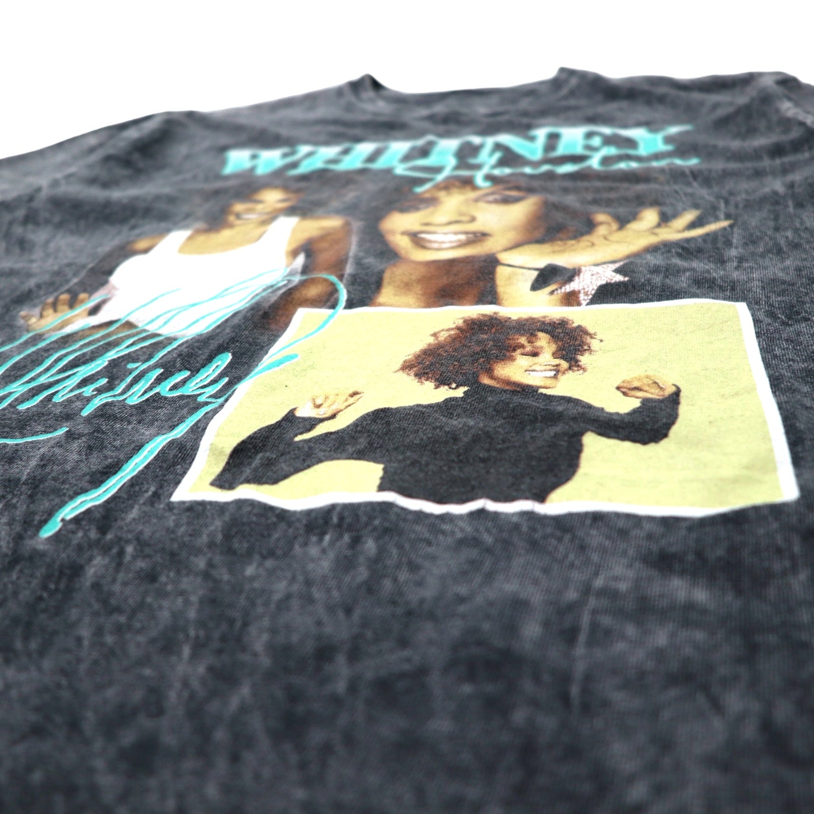 Whitney Houston Maglietta musicale M Grigio Cotone Candeggiato