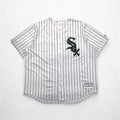 Maglia da baseball Majestic 2XL bianca a righe MLB RED SOX numerata COOL BASE