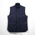 Polo Ralph Lauren ミリタリー キルティング ベスト S ネイビー 中綿 TALONジップ チンストラップ ジップアップ 比翼 スナップボタン