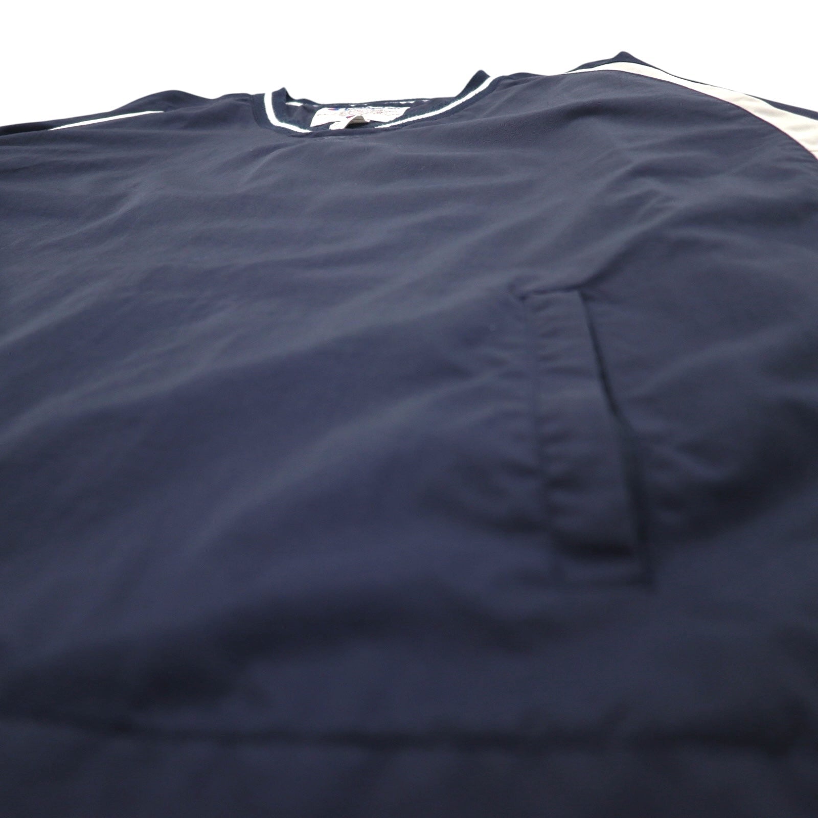 Champion 90年代 リブライン ピステ プルオーバー ナイロンジャケット XL ネイビー ナイロン