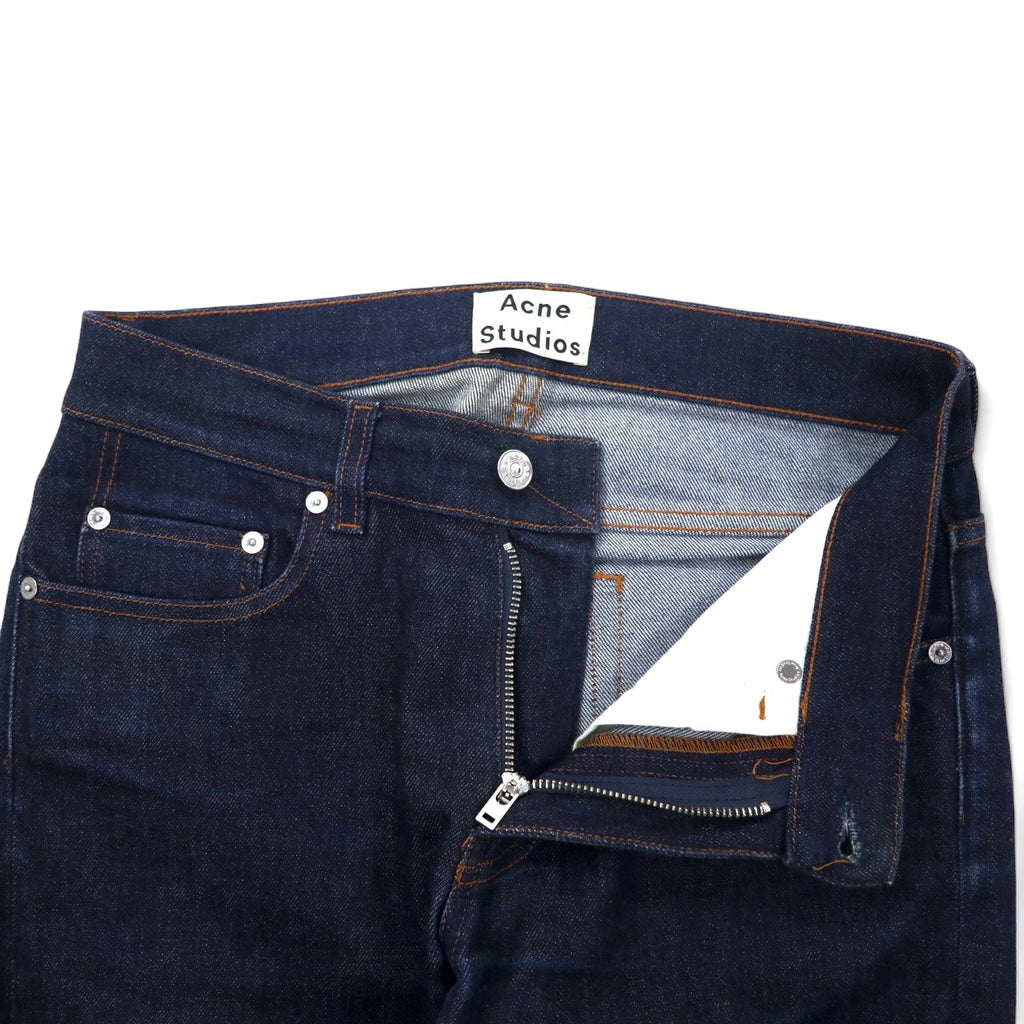 Acne Studios Made in Italy Jeans in Denim Rigido Skinny 29 Blu Cotone Stretch ACE STR RW