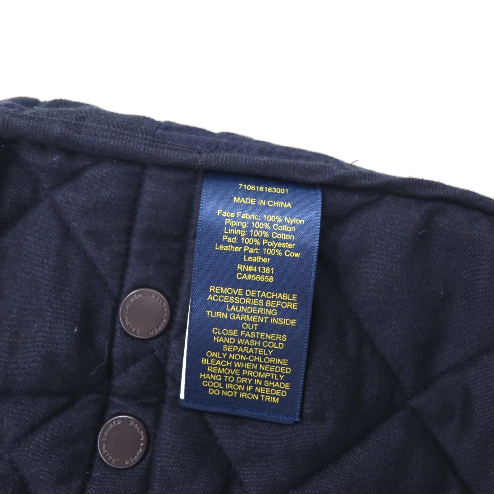 Polo Ralph Lauren ミリタリー キルティング ベスト S ネイビー 中綿 TALONジップ チンストラップ ジップアップ 比翼 スナップボタン