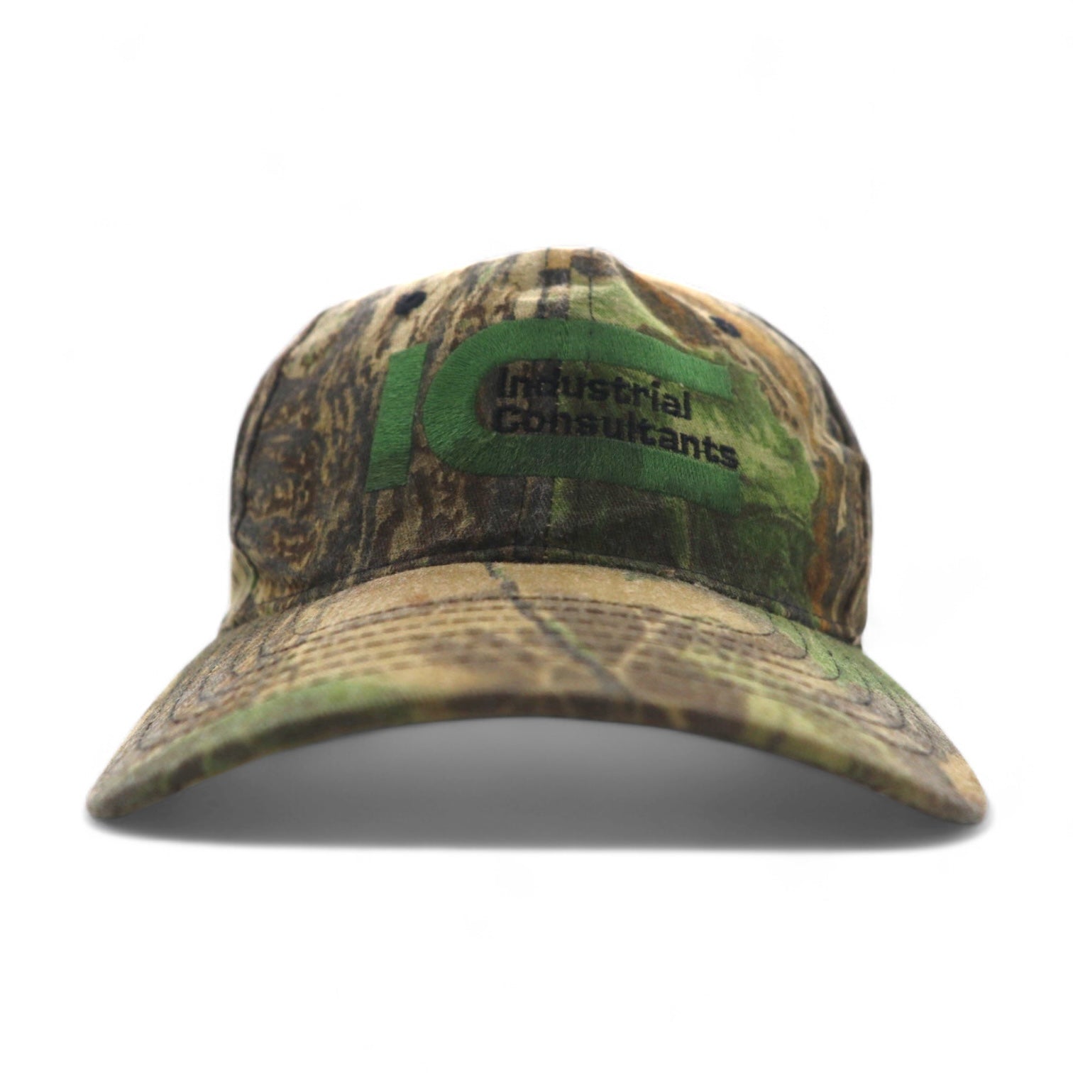 Cappellino snapback Real Tree Real Tree Camo da esterno, taglia unica, color kaki, ricamo Industrial Consultants azienda americana
