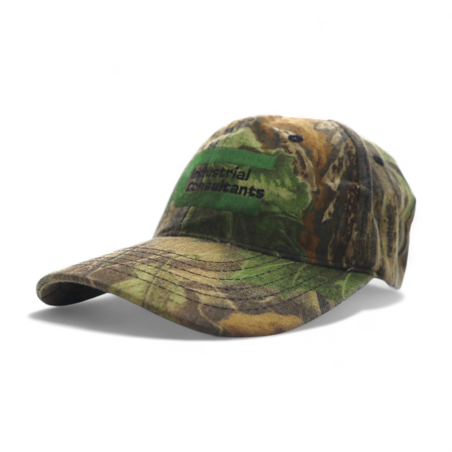 Cappellino snapback Real Tree Real Tree Camo da esterno, taglia unica, color kaki, ricamo Industrial Consultants azienda americana