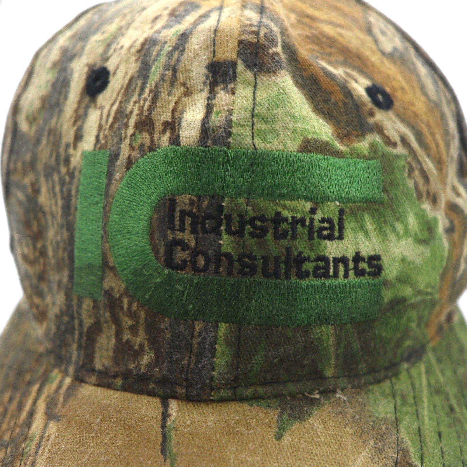 Cappellino snapback Real Tree Real Tree Camo da esterno, taglia unica, color kaki, ricamo Industrial Consultants azienda americana