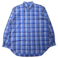 Camicia Button-down RALPH LAUREN XLT Blu a quadri Cotone CLASSIC FIT Ricamo piccolo pony Taglia grande