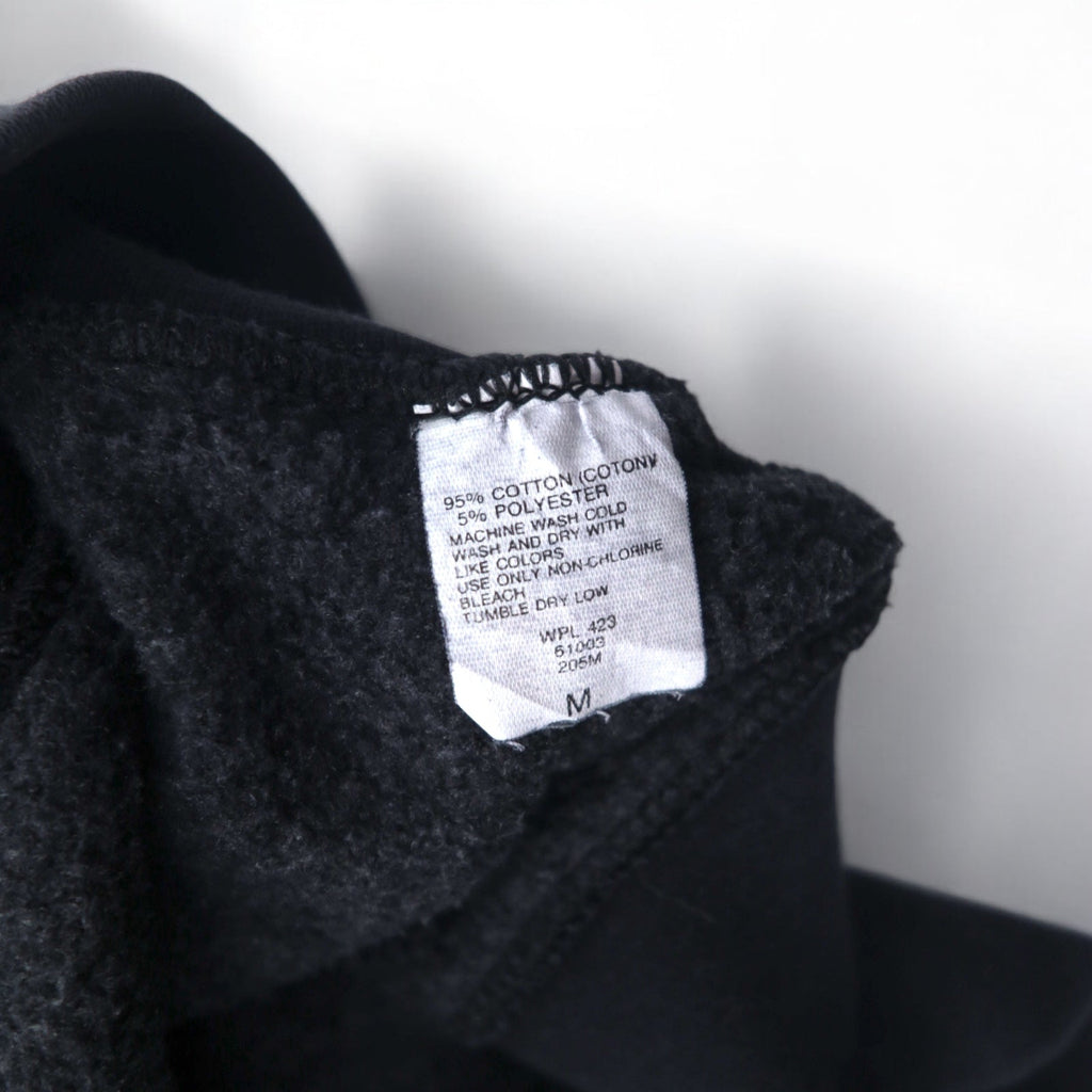 Levi's anni '90 USA felpa pesante M nera in cotone con logo ricamato