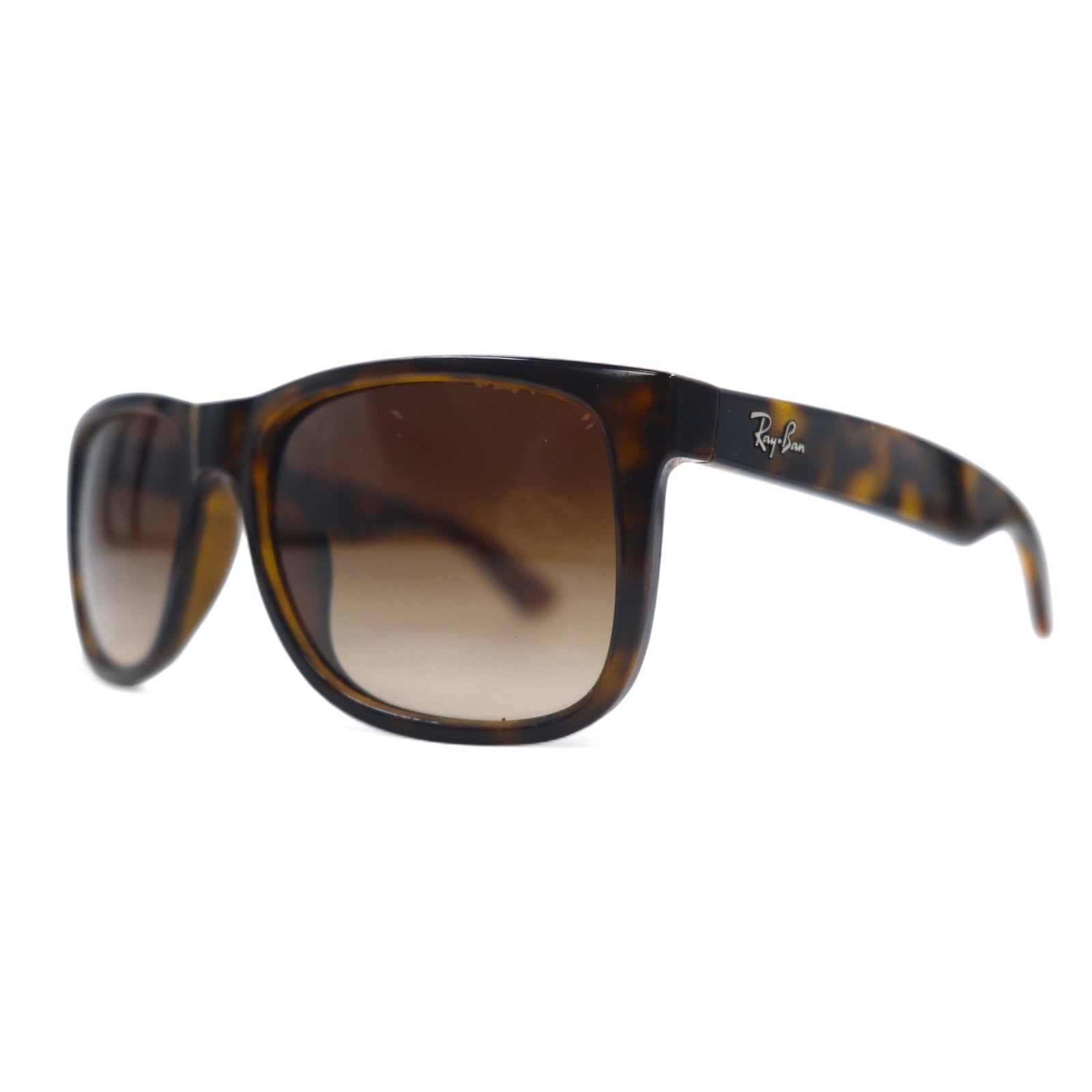 Occhiali da sole Ray-Ban Justin, modello Wellington, marrone tartarugato, JUSTIN RB4165F
