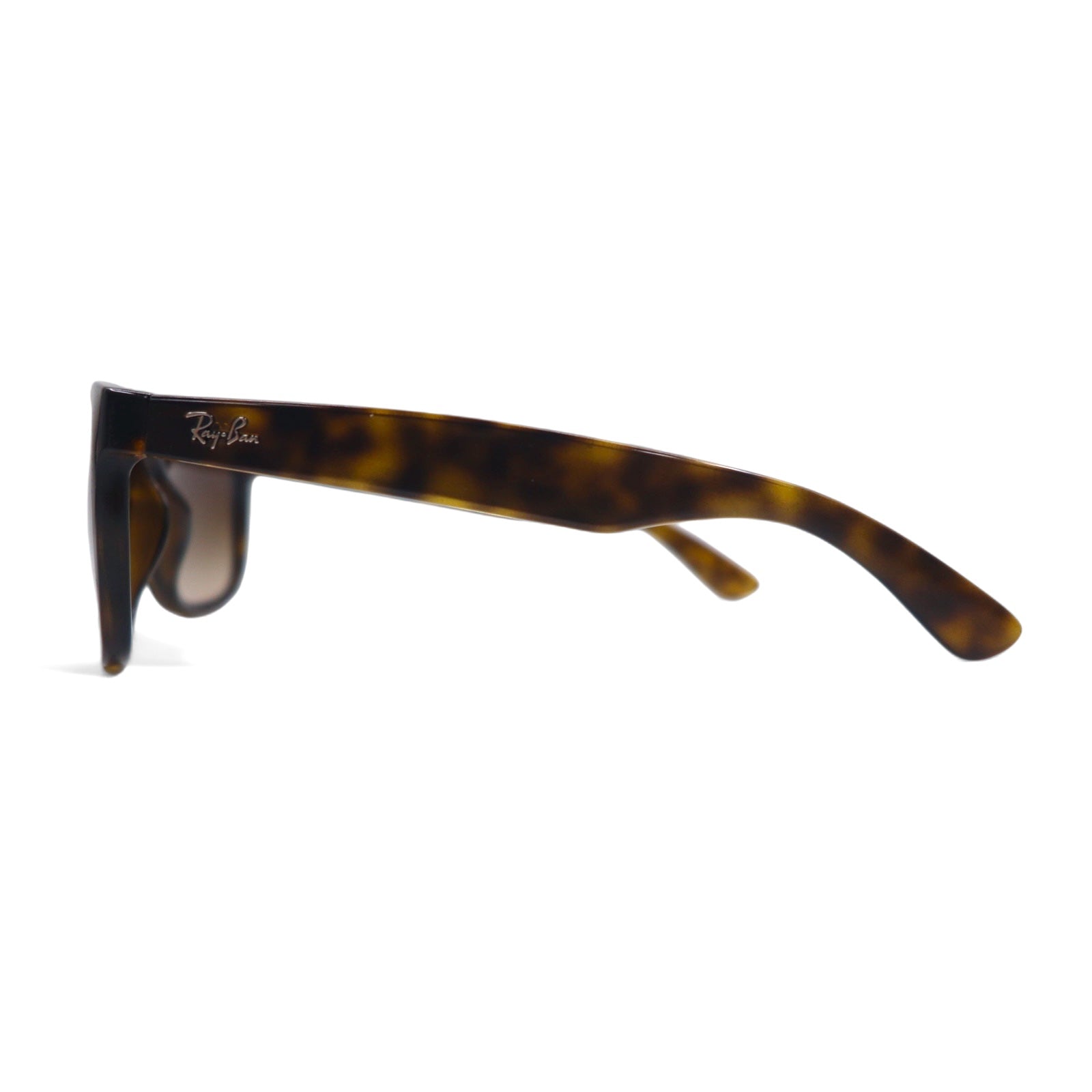 Occhiali da sole Ray-Ban Justin, modello Wellington, marrone tartarugato, JUSTIN RB4165F