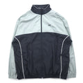 Reebok Tuta da ginnastica anni 2000, giacca sportiva XL grigio, fodera in mesh, logo piccolo
