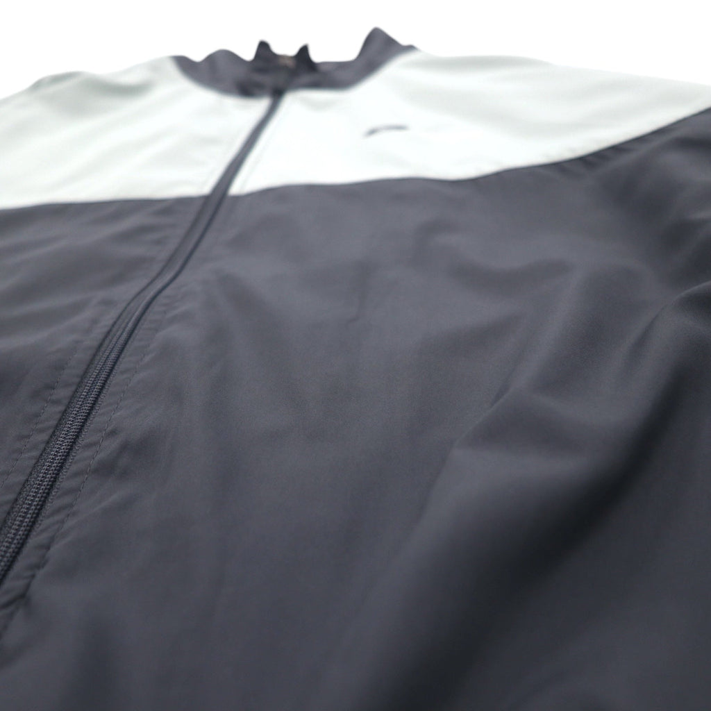Reebok Tuta da ginnastica anni 2000, giacca sportiva XL grigio, fodera in mesh, logo piccolo