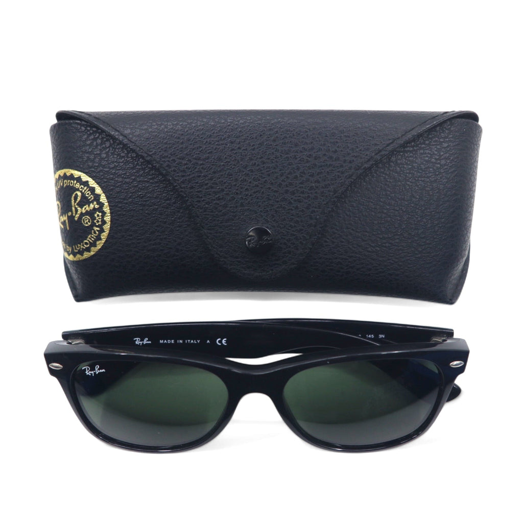 Ray-Ban New Wayfarer Occhiali da Sole, Made in Italy, Wellington, Nero 901L 55◻︎18 145 3N NEW WAYFARER RB2132