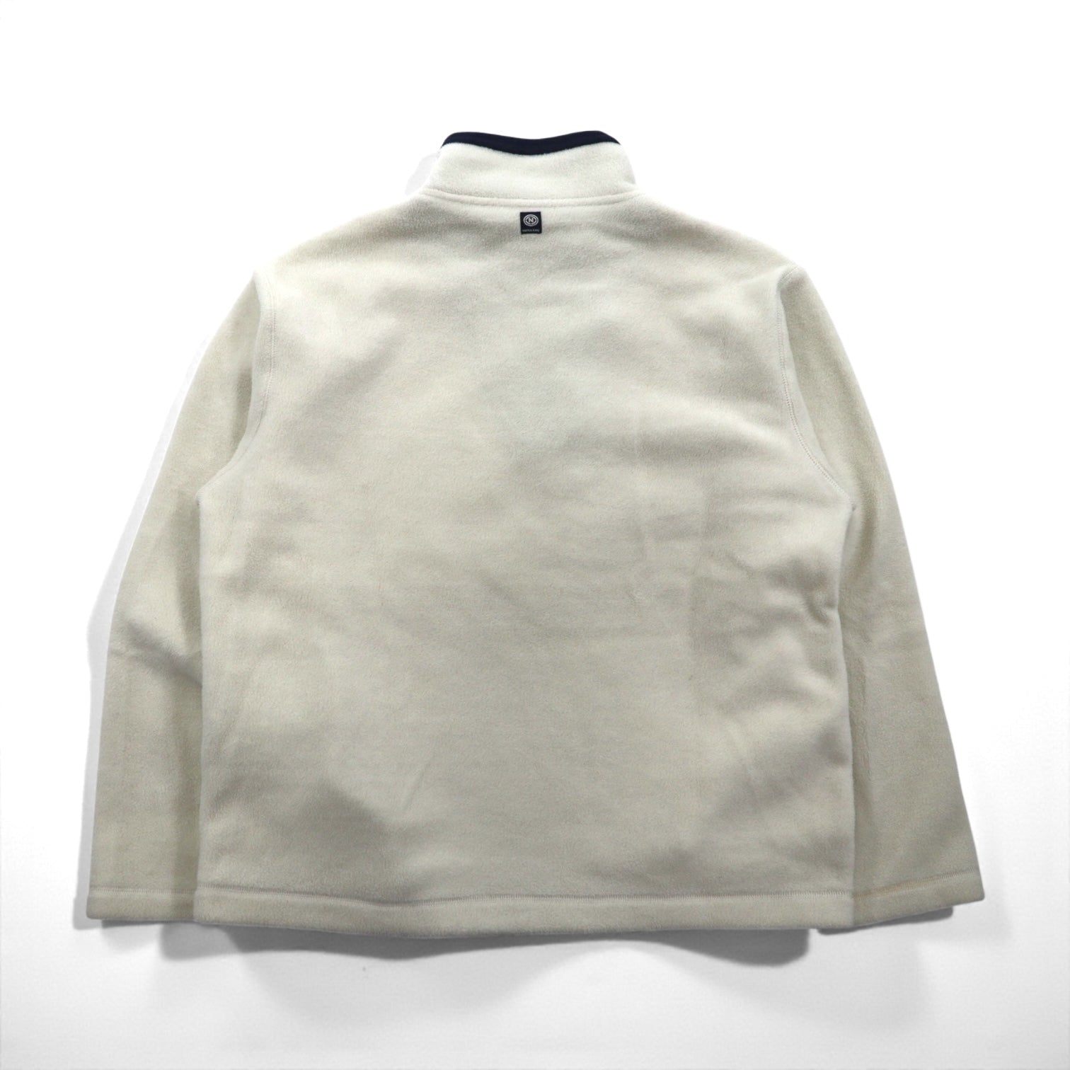 NAUTICA 90年代 ハーフジップ フリースジャケット M ホワイト Nautica Jeans Company