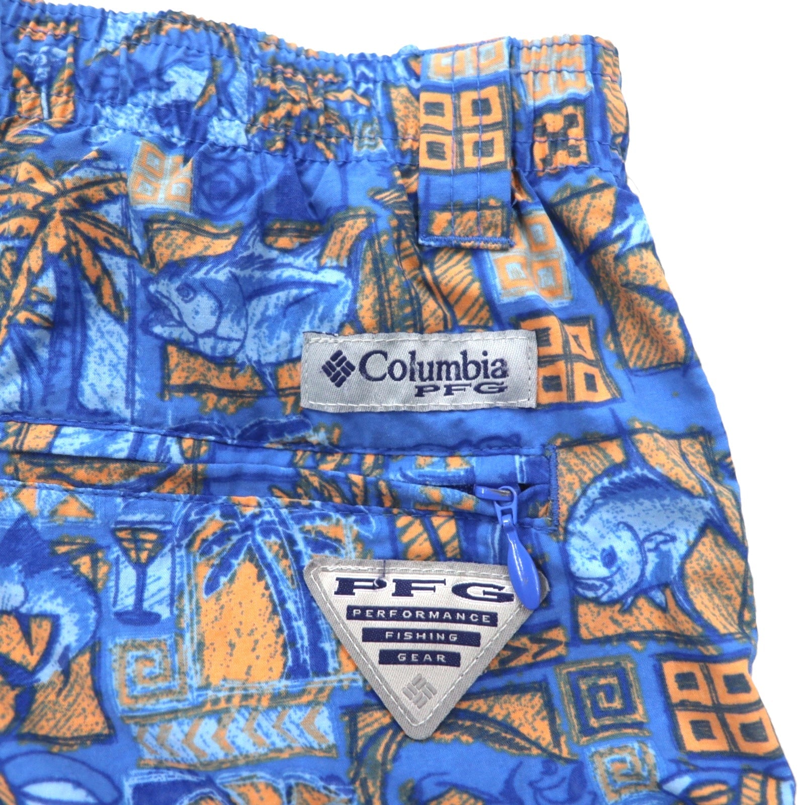 Columbia PFG Pantaloncini da bagno acquatici Super Backcast Short S Blu Fantasia Nylon FM1107