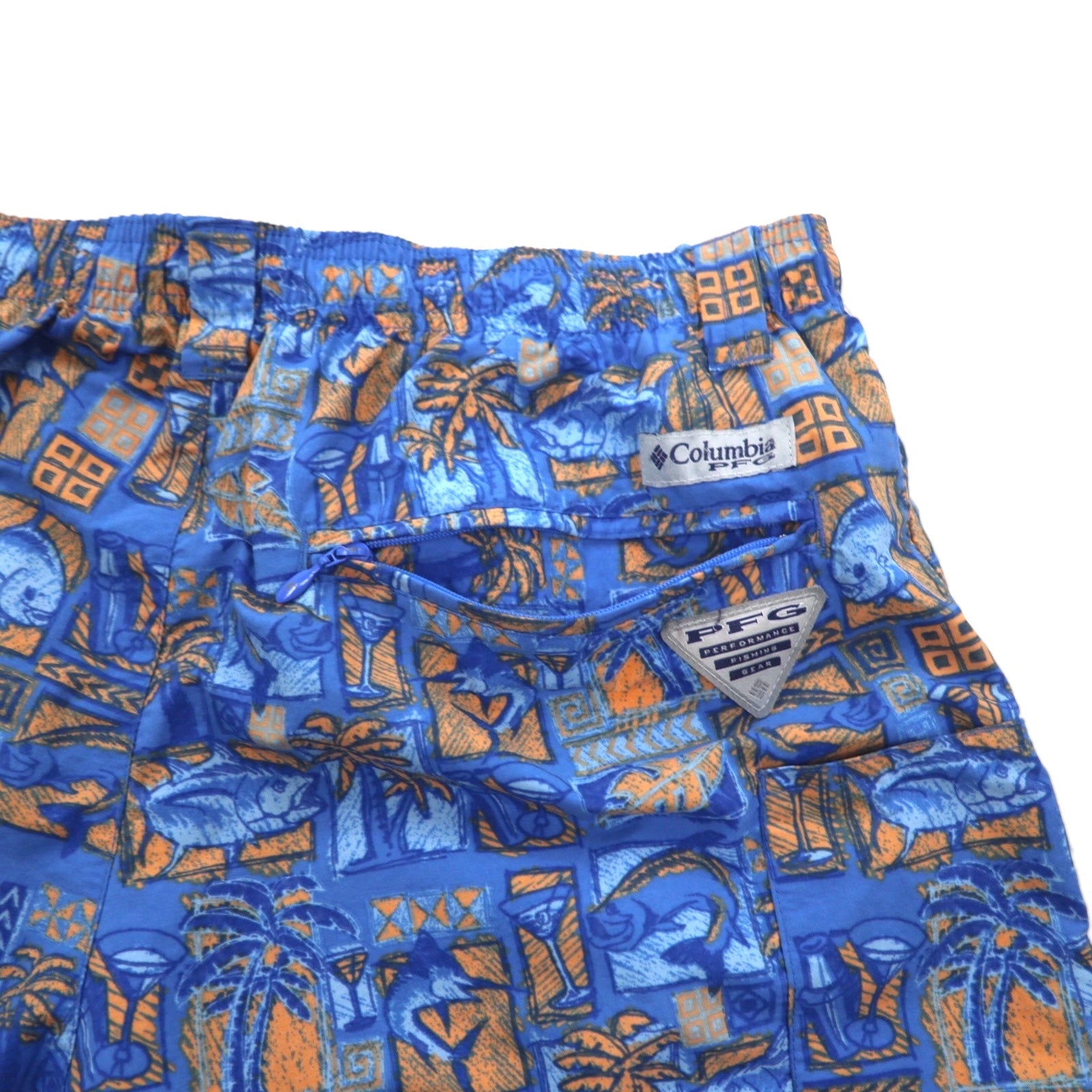Columbia PFG Pantaloncini da bagno acquatici Super Backcast Short S Blu Fantasia Nylon FM1107