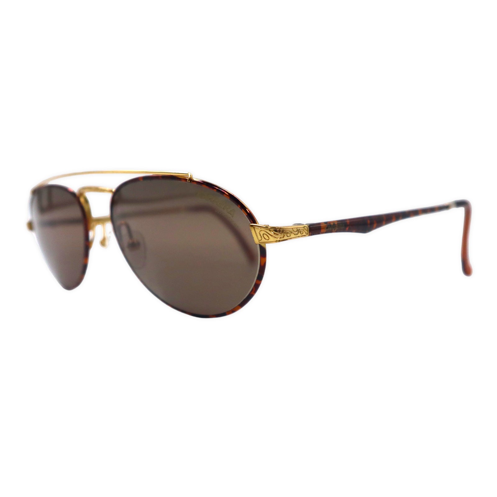 CARRERA Occhiali da sole a doppio ponte, a goccia, oro tartarugato, 5519 41 56-18 140, Made in Australia