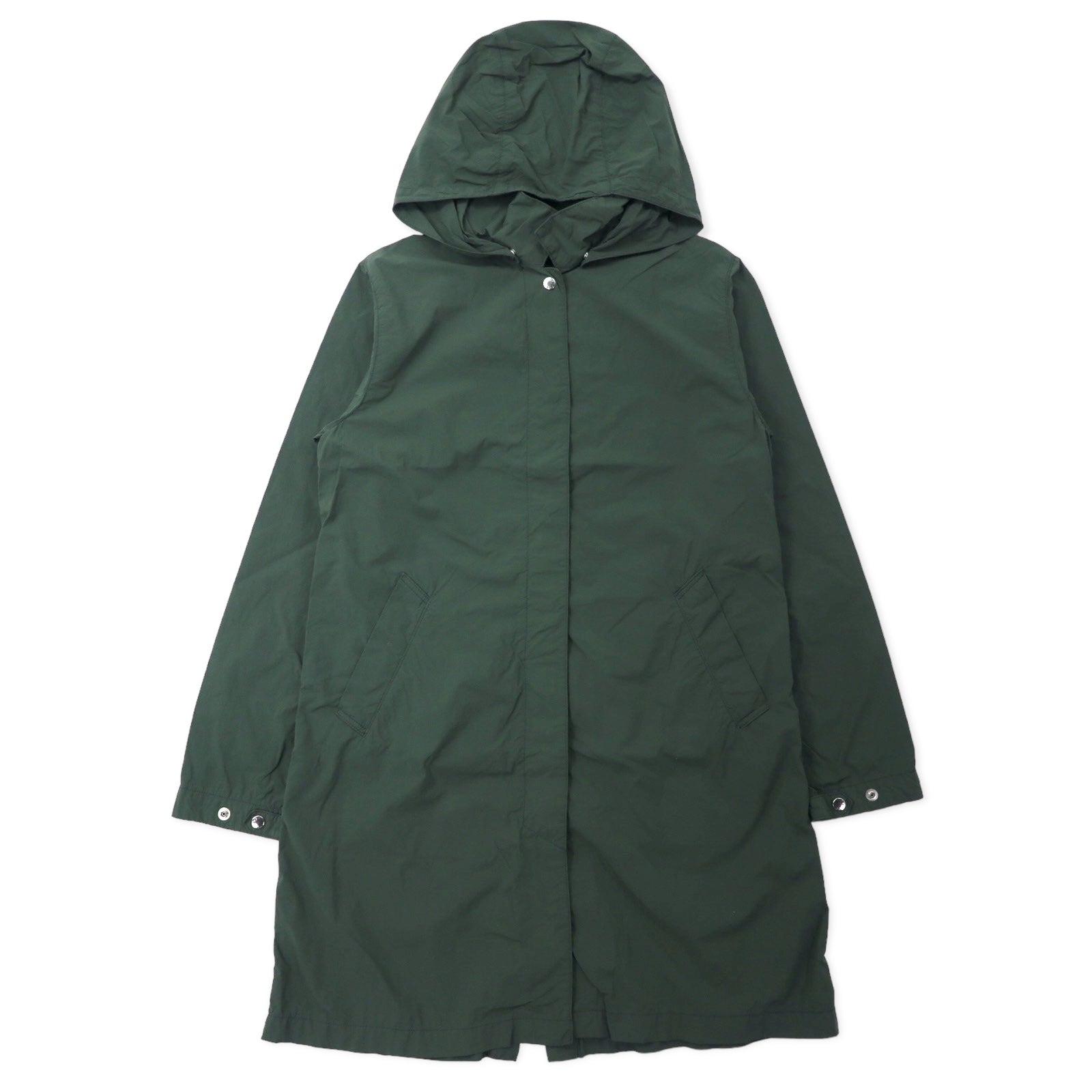THE NORTH FACE Cappotto trench Journeys M kaki nylon bottoni a pressione cappuccio rimovibile JOURNEYS TECH COAT NPW21767