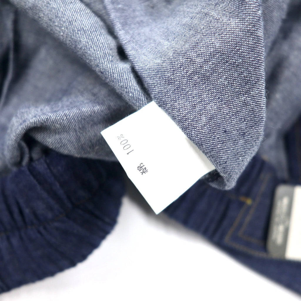 OR CLUB Anni '80 Giacca denim swingtop Harrington jacket denim L blu blu scuro cotone retrò ricamo made in Japan Nuovo con etichette