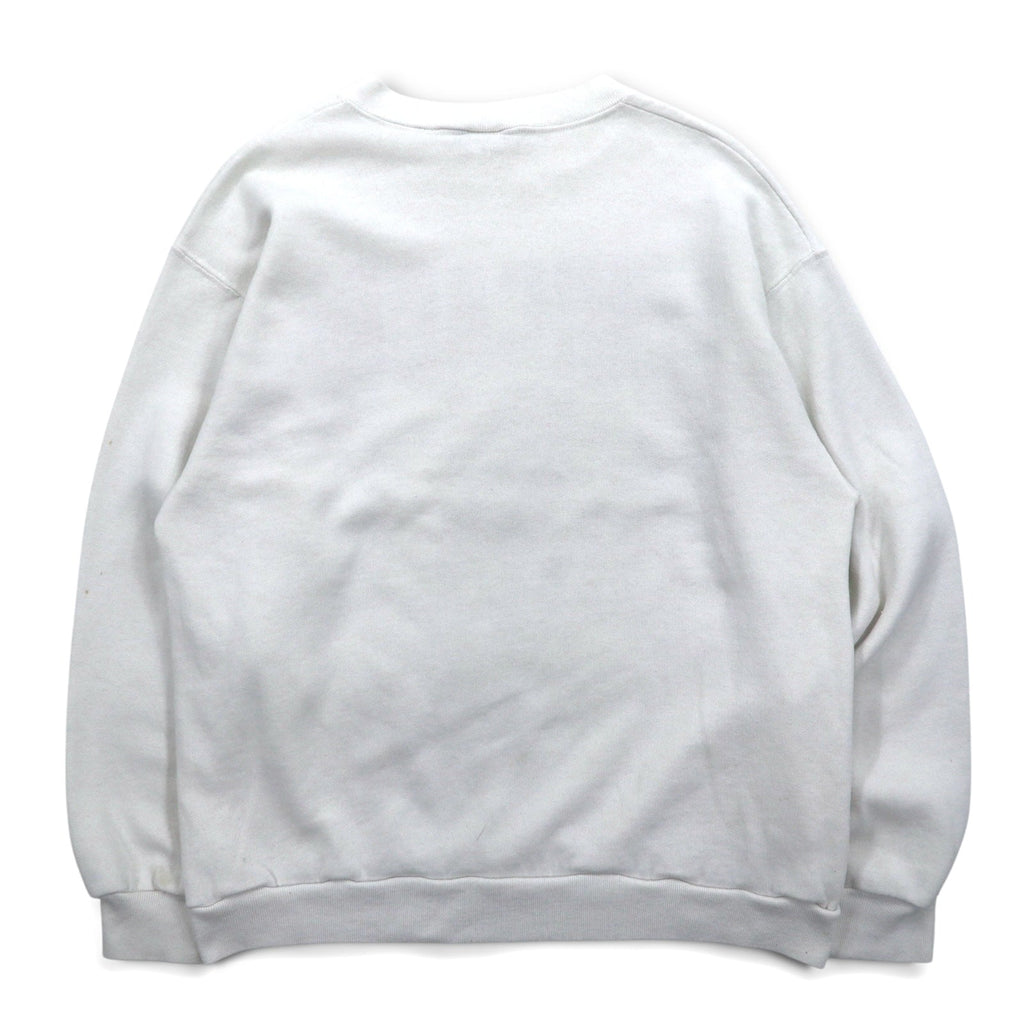 Vintage 90s USA Made Sweatshirt NBA CHICAGO BULLS 90年代 USA製 プリント スウェット L ホワイト シカゴブルズ