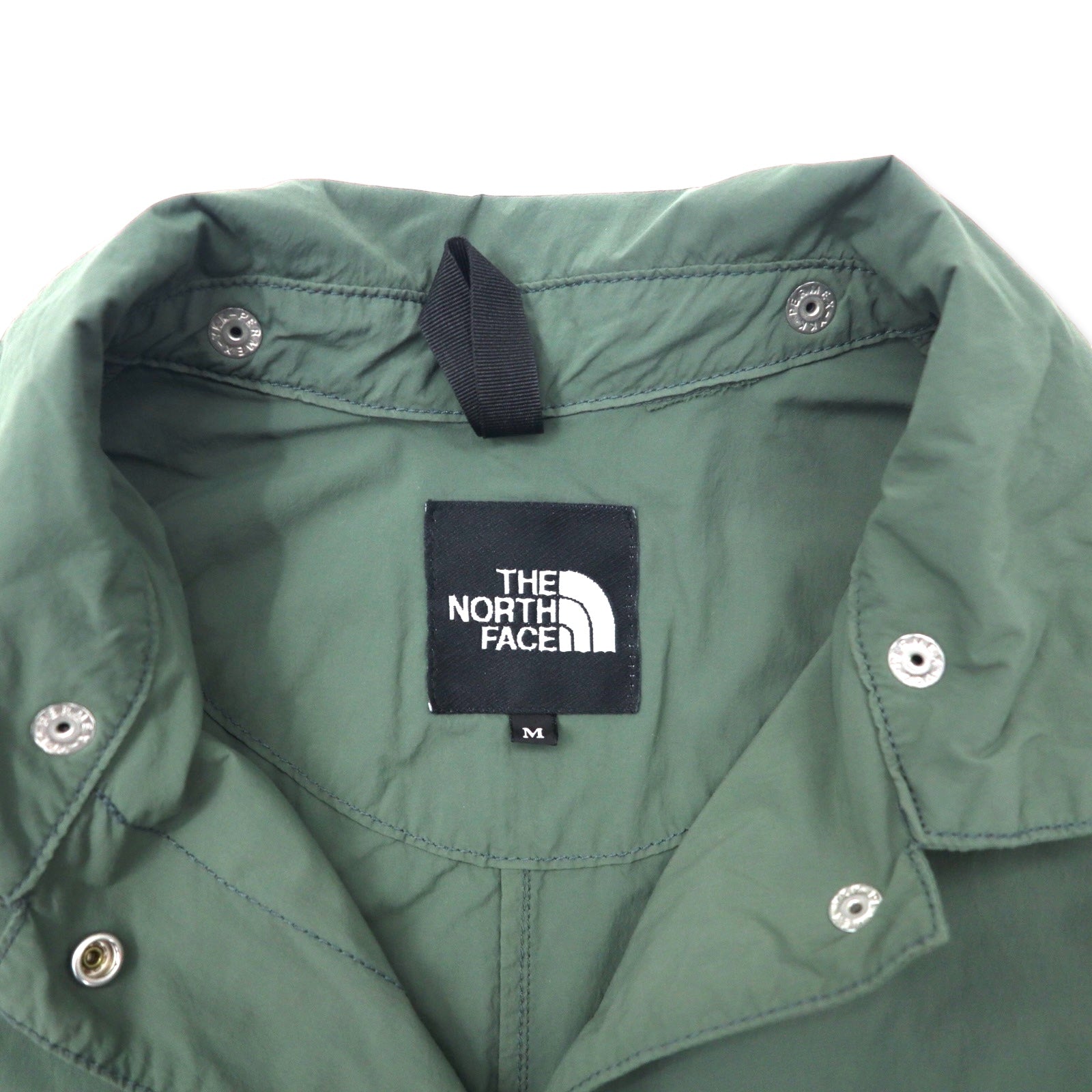 THE NORTH FACE Cappotto trench Journeys M kaki nylon bottoni a pressione cappuccio rimovibile JOURNEYS TECH COAT NPW21767
