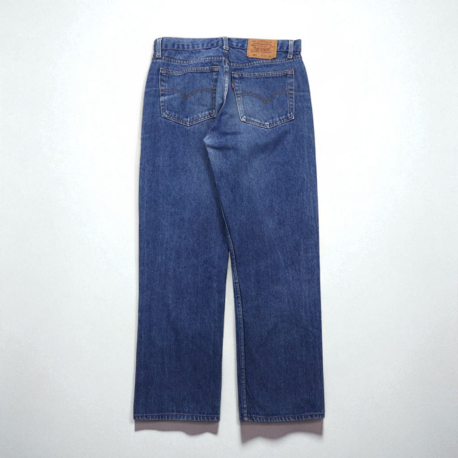 Levi's anni '90 USA 501 Pantaloni in denim Jeans L Indaco 501-0658 Chiusura a bottoni
