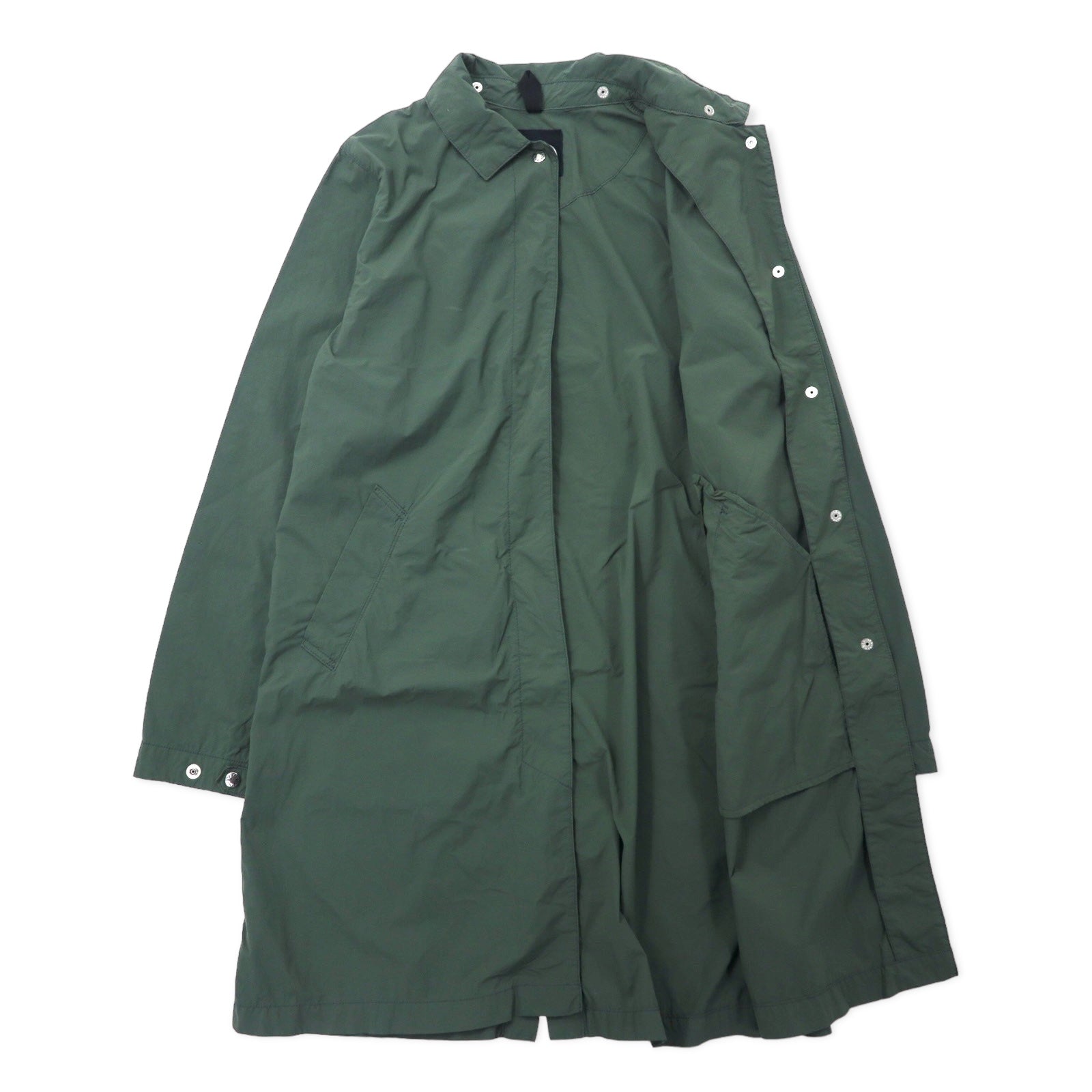 THE NORTH FACE Cappotto trench Journeys M kaki nylon bottoni a pressione cappuccio rimovibile JOURNEYS TECH COAT NPW21767
