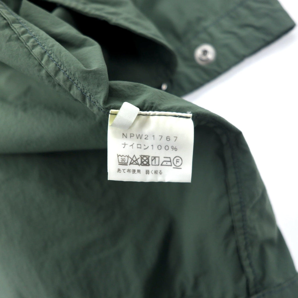 THE NORTH FACE Cappotto trench Journeys M kaki nylon bottoni a pressione cappuccio rimovibile JOURNEYS TECH COAT NPW21767