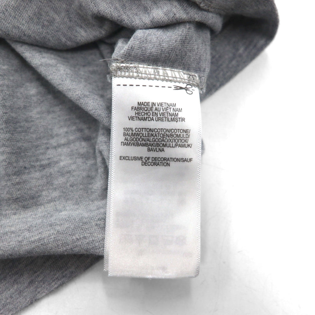 POLO RALPH LAUREN ロゴ刺繍Tシャツ M グレー コットン 星条旗 USA スモールポニー刺繍
