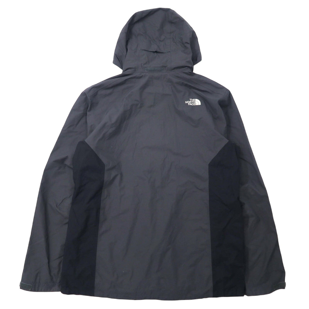 THE NORTH FACE Giacca a vento L Grigio Nylon HYVENT Impermeabile Traspirante Zip-in-zip Doppia cerniera Modello USA