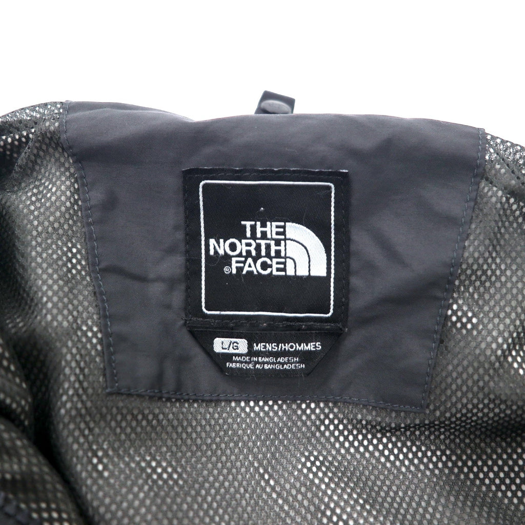 THE NORTH FACE Giacca a vento L Grigio Nylon HYVENT Impermeabile Traspirante Zip-in-zip Doppia cerniera Modello USA