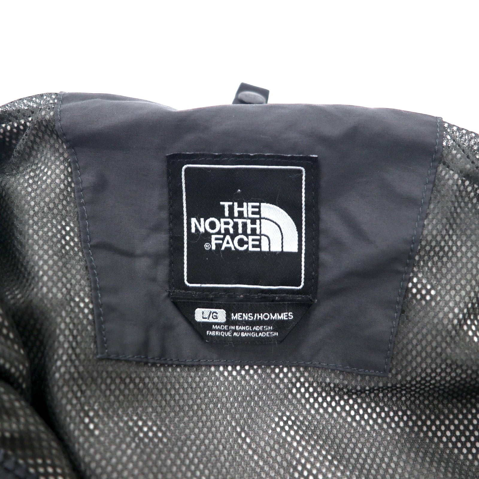 THE NORTH FACE Giacca a vento L Grigio Nylon HYVENT Impermeabile Traspirante Zip-in-zip Doppia cerniera Modello USA