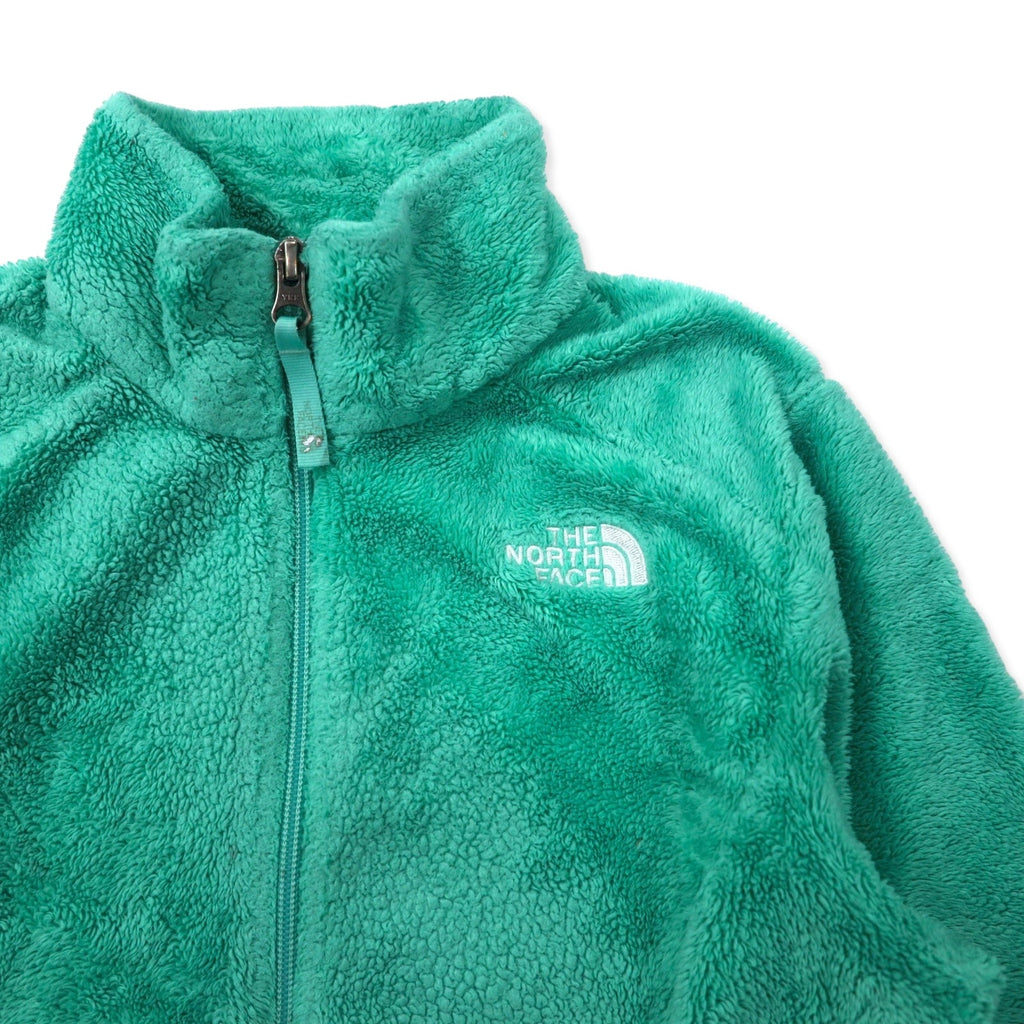 THE NORTH FACE シェルパ フリースジャケット L グリーン ポリエステル ロゴ刺繍