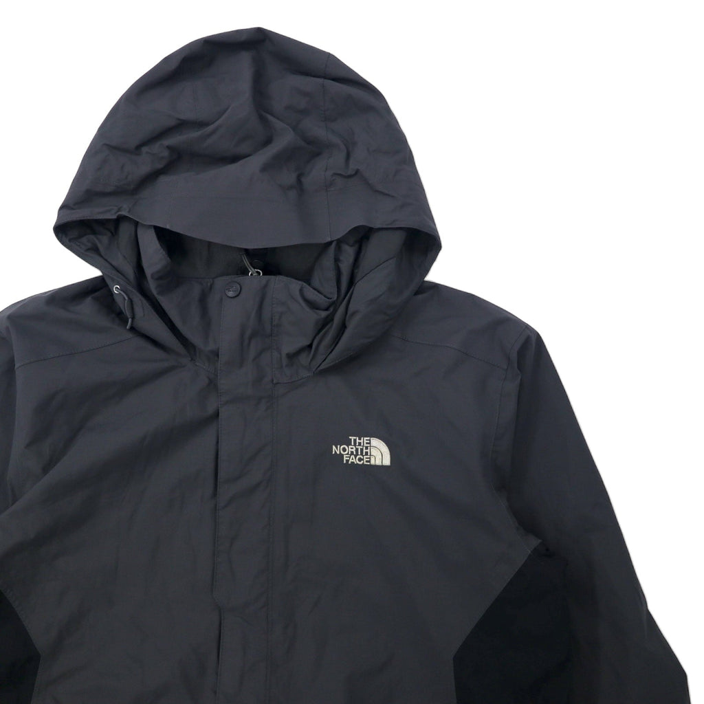 THE NORTH FACE Giacca a vento L Grigio Nylon HYVENT Impermeabile Traspirante Zip-in-zip Doppia cerniera Modello USA